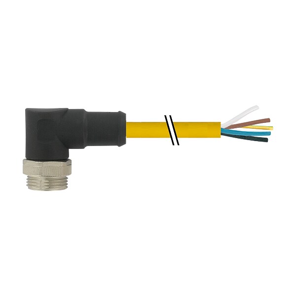 Murrelektronik Mini (7/8) 4 pole, Male (Ext.) 90 Degree w/ Cable, TPE 4x16AWG ye UL/CSA, TC-ER 3m 7700-A4011-U1C0300 - main